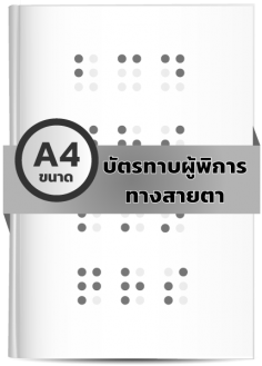 บัตรทาบผู้พิการทางสายตา (A4) 1-20